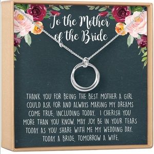 Dear Ava Mother of The Bride Gift Necklace: Parent of Bride Jewelry